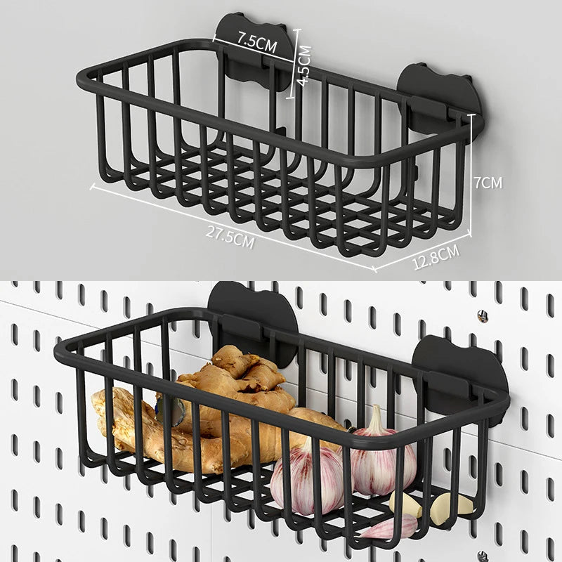 DIY Pegboard Accessories Kitchen Organization No Drill Hanging Shelf Storage Hooks Wall Organizer Crafts For Garage Room