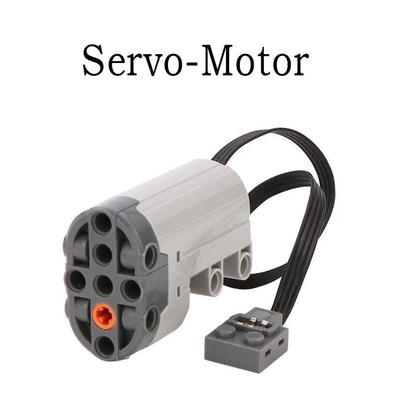 Train Track Motor High-Tech 2.4G Bluetooth APP Module RC DIY Building Blocks MOC PF Power Function Upgrade XL-M-Servo Motor DIY