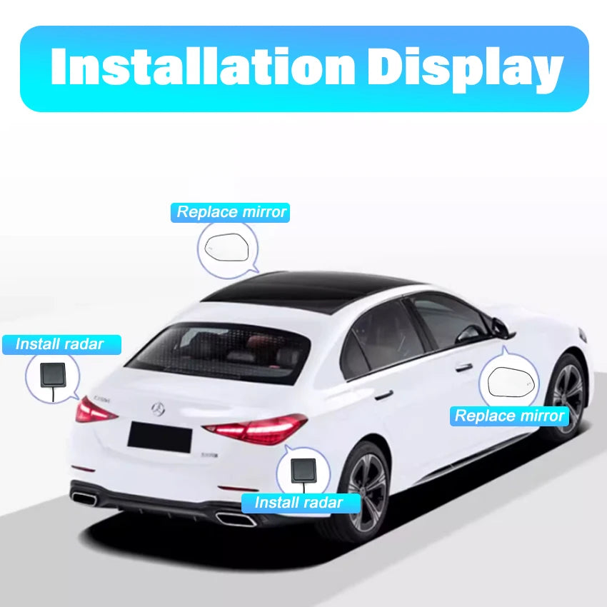Car Blind Spot Monitoring For BYD Dolphin Mini 2021-2025 BSD Radar Detection System Microwave Sensor Assistant Driving Security