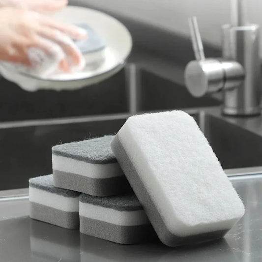5/10/20 Pcs Eco Friendly Dish Sponges Set for Pots Plates - Dual Sided Scouring Pads