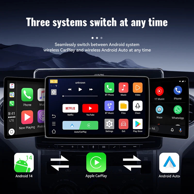 5 in 1 Carplay Ai Box Android Auto Wireless Carplay Adapter Carplay Car Multimedia Player Auto Connect For YouTube Netflix