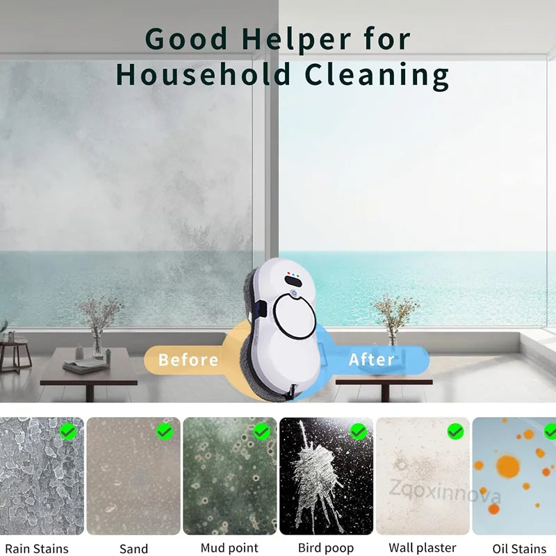 UPS Robot for Washing Sindows Vacuum Cleaner Glass Washer Home Appliance Plaster Robot Smart Cleaning Robot Electric Floor Mops