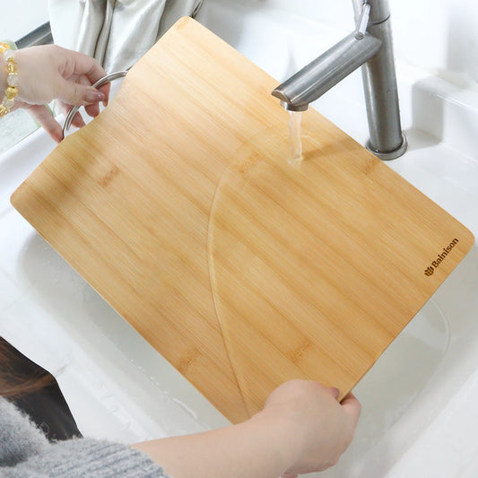 Bainison Creative Design Eco-Friendly Bamboo Cutting Board - Outdoor Cutting Board for Fish Meat Herbs (Foldable)